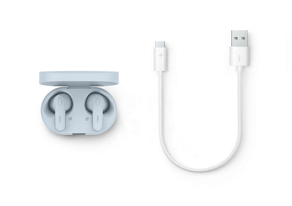 Philips TAT1138 True Wireless Bluetooth Earbuds (BLACK/WHITE/BLUE)