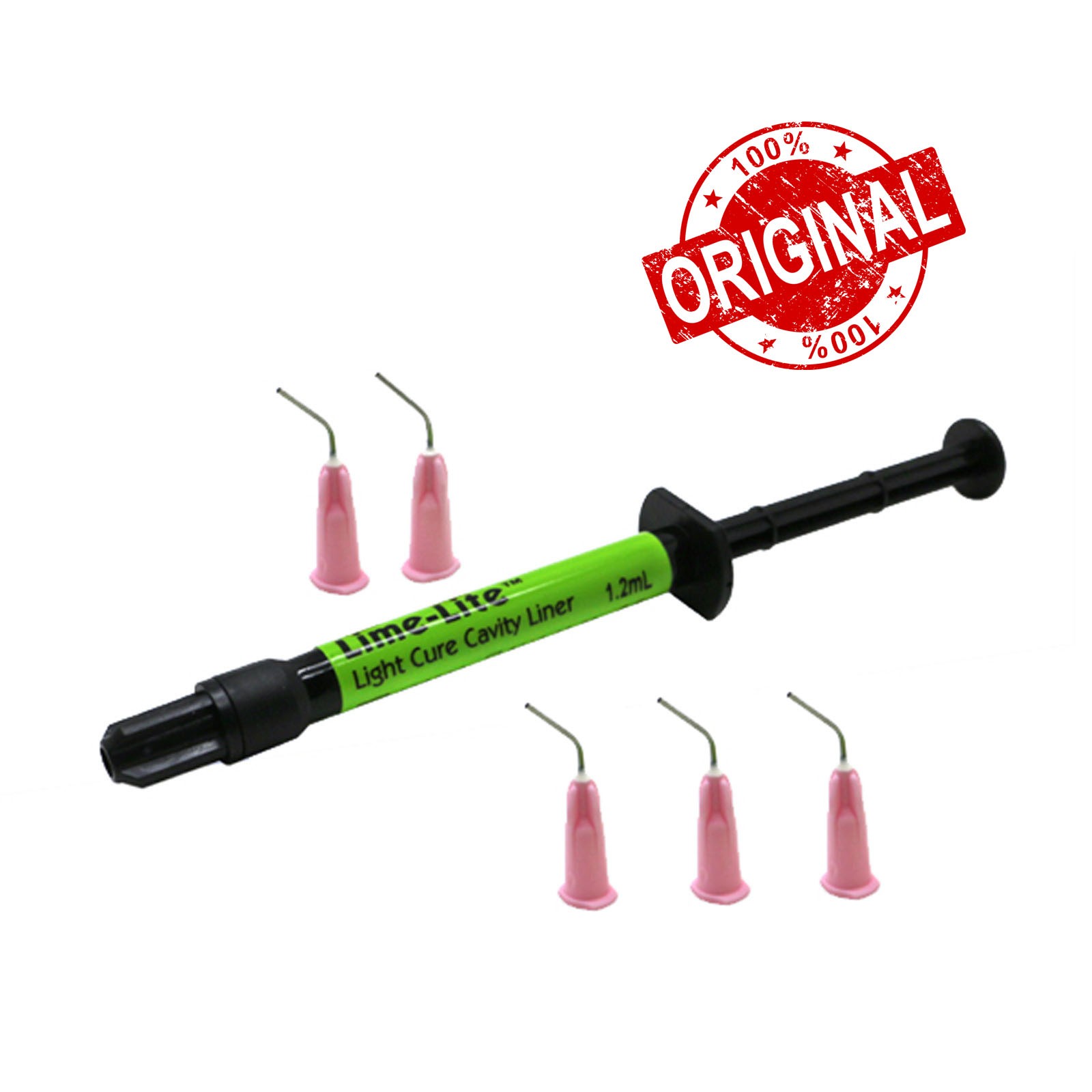 Pulp-Dent Lime-Lite Enhanced Light Cure Cavity Liner 1.2mL Syringe+ 5 Tips