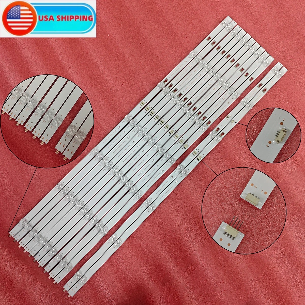 LED Strips(12) For ELEMENT E4FAA75R WR75UT4210 ONN 100044717 LED75D07A-ZC66AG-06