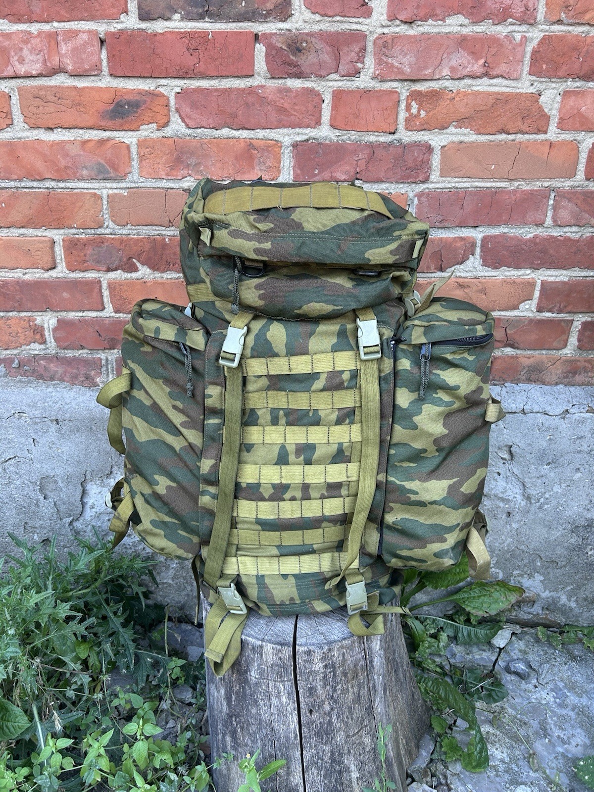 Rare Russian Army SSO raid backpack in Flora camo with cover, 2008 Tarkov item