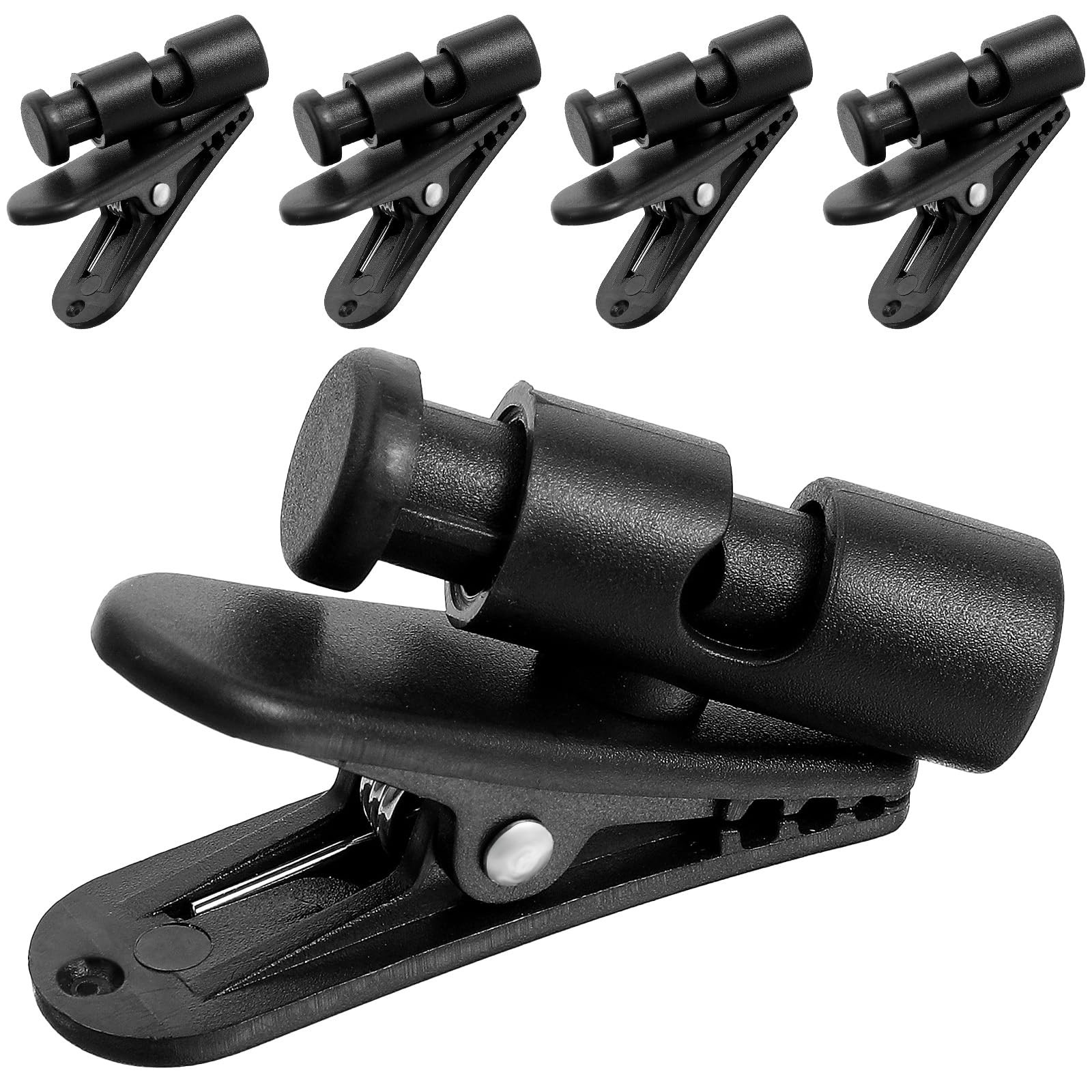 Giantree 5-Pack Headphone Clips Headset, Black Headphones Cords Clip,...