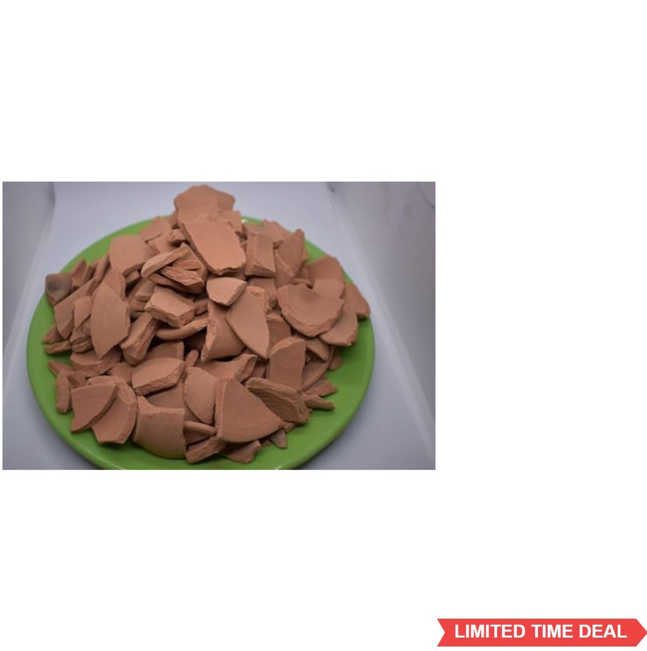 Edible Baked Red Clay Chunks 7oz Natural Clay Chips Roasted Ready to Eat