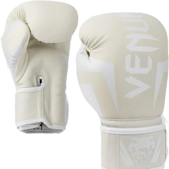 Venum Elite Boxing Gloves 14 oz White/Off-White- Guantes Box