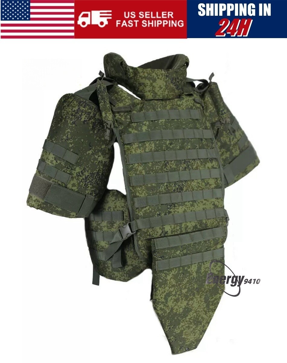 IN US!Russian 6B45 Tactical Vest Body Armor Replica Cosplay Shoulder Crotch Pads