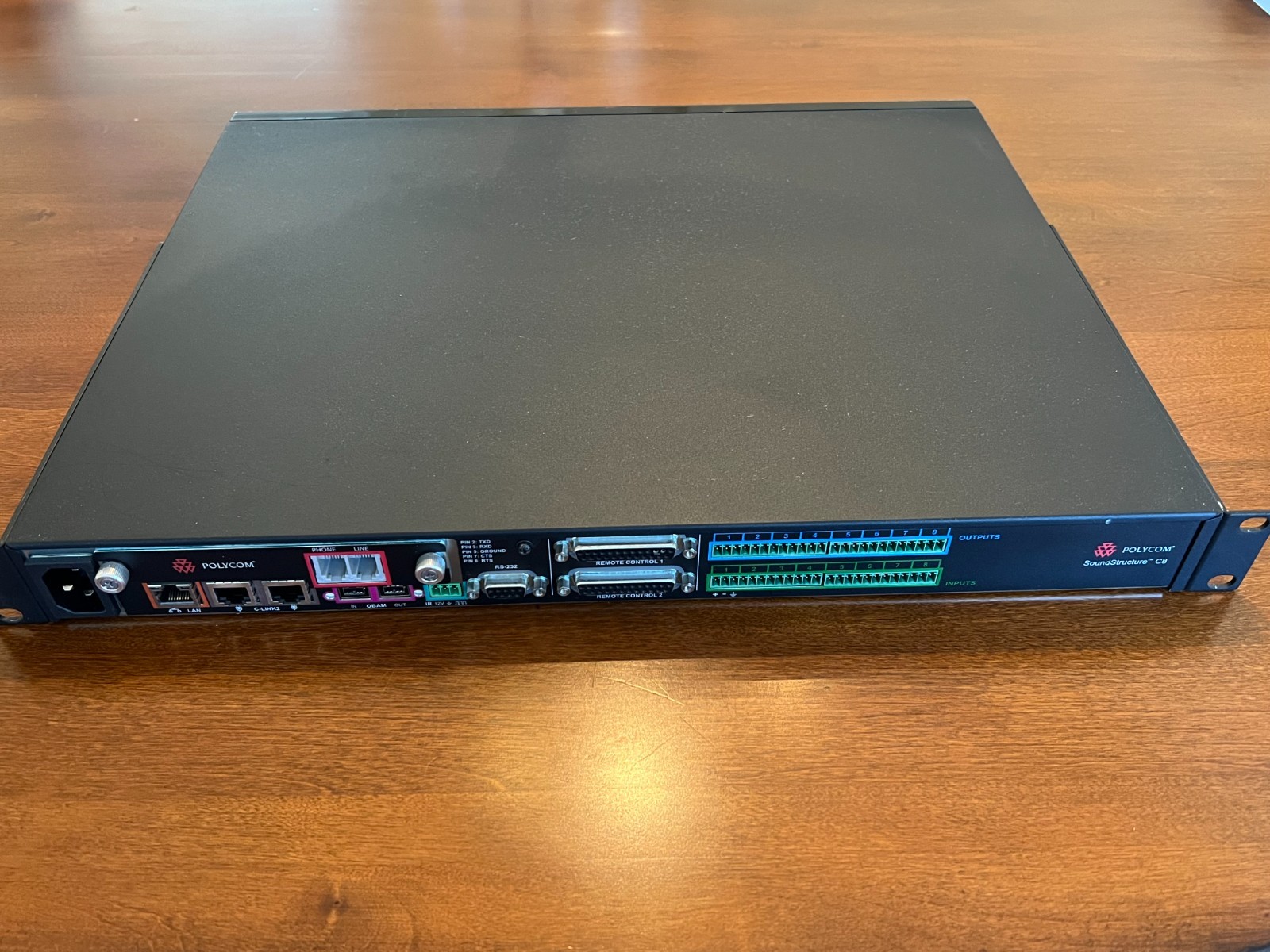 Polycom SoundStructure C8 DSP Audio Processor w/ PSTN Module – Tested Working