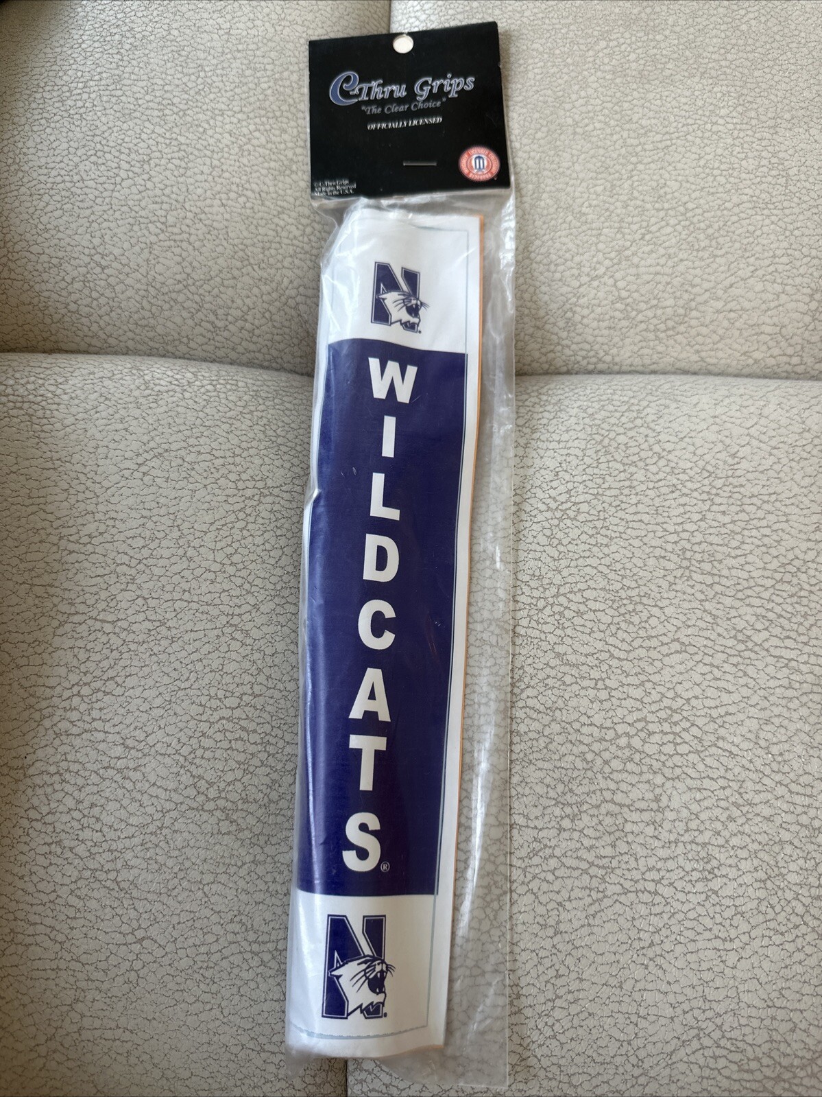 C-Thru Golf Putter Grip Northwestern Wildcats Clear Grip Inner Sticker NCAA