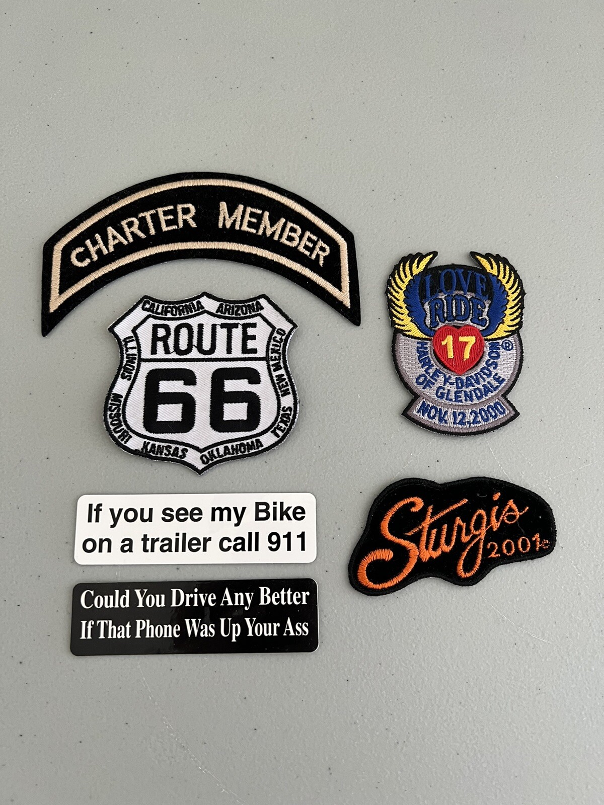 Harley Davidson Patches Sticker Lot