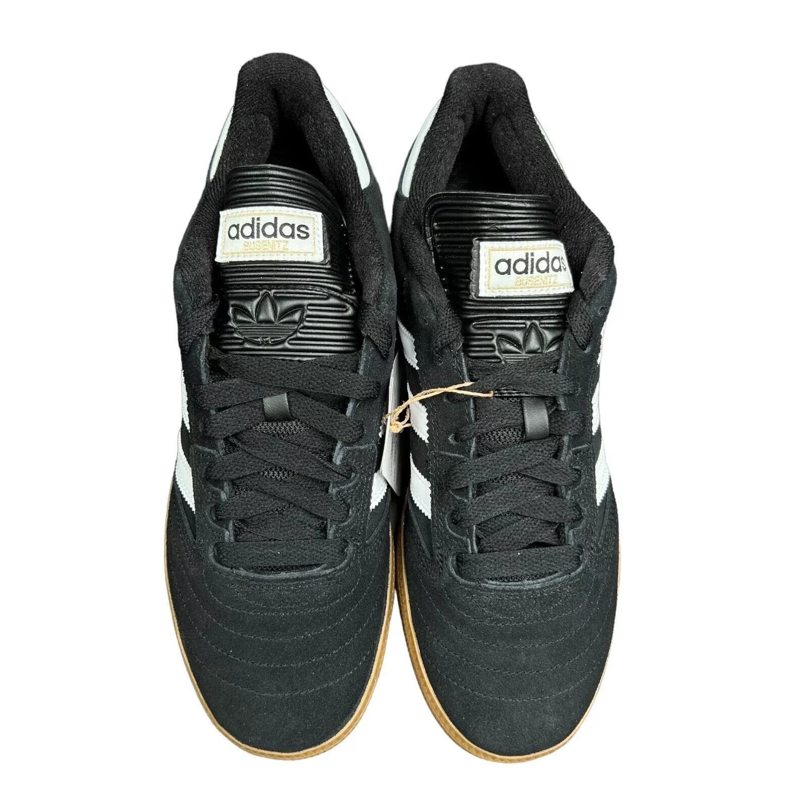 Adidas Busenitz Black White Metallic Gold Skateboard Shoes G48060 Men's Sz 7 -14