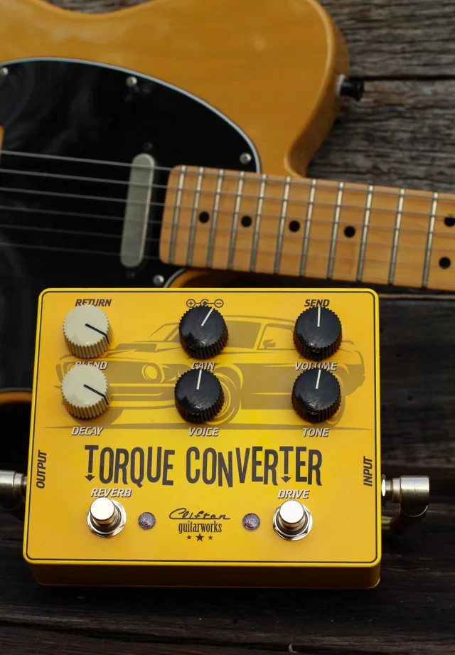 Clifton Guitarworks Torque Converter - Reverb & Overdrive Pedal in one