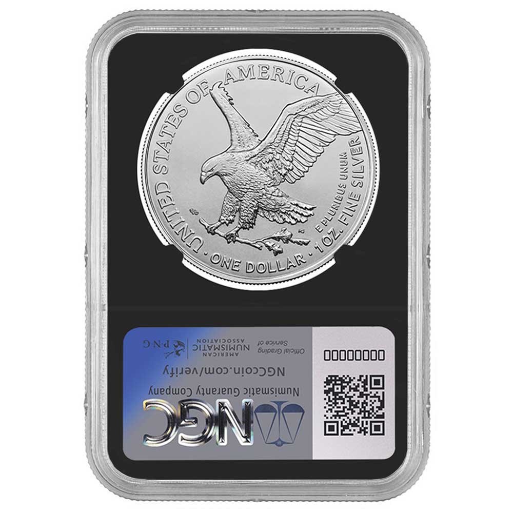 2026 $1 1-oz American Silver Eagle NGC MS70 Flag Label Retro Core