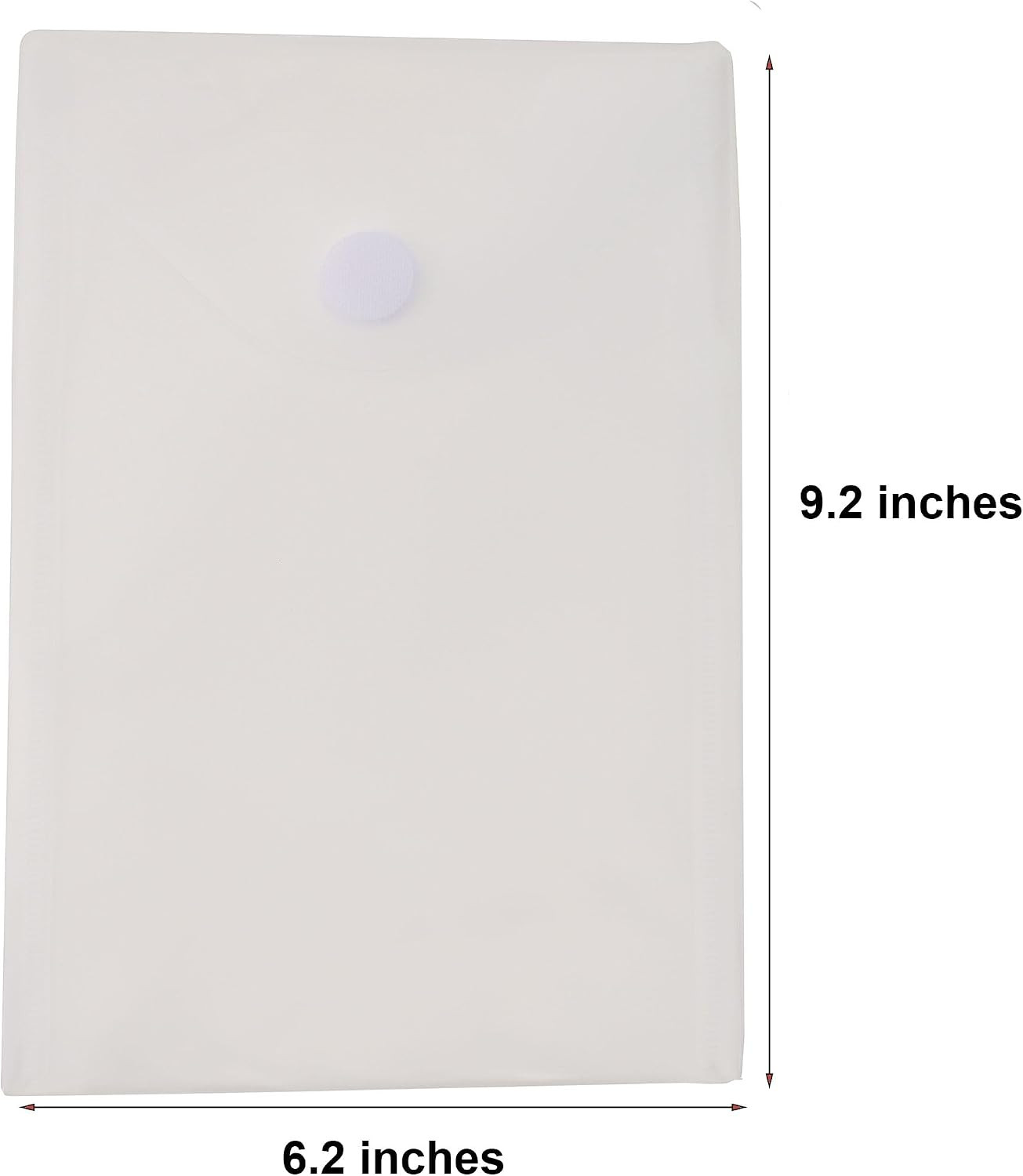 6’’ X 9’’ Vertical Clear Plastic Envelopes Receipt Stickers File Storage 10 Pack