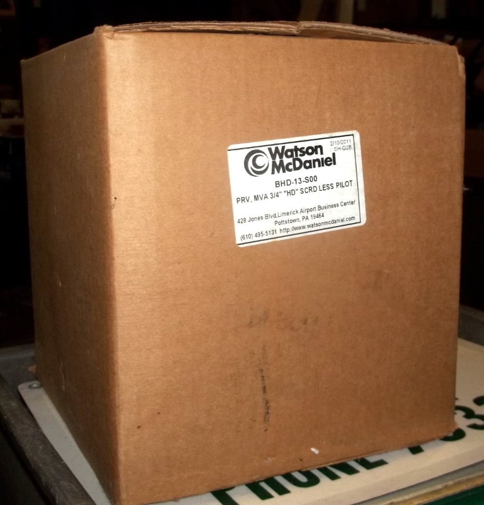FACTORY SEALED WATSON MCDANIEL BHD-13-S00 3/4" REGULATING VALVE 300PSIG (G7)