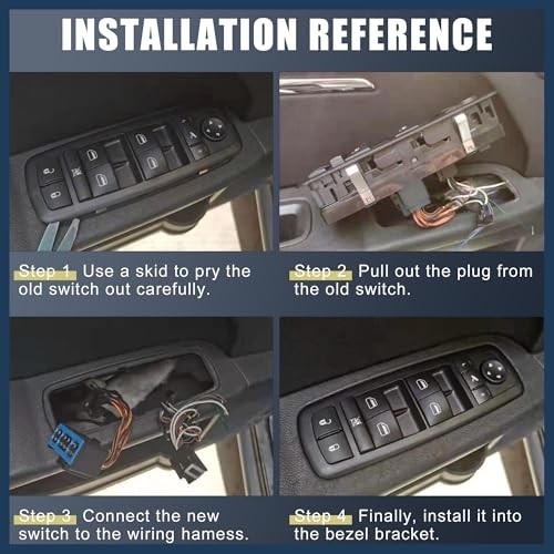 Power Window Switch, Front Left Driver Side Window Control Switch No.93570