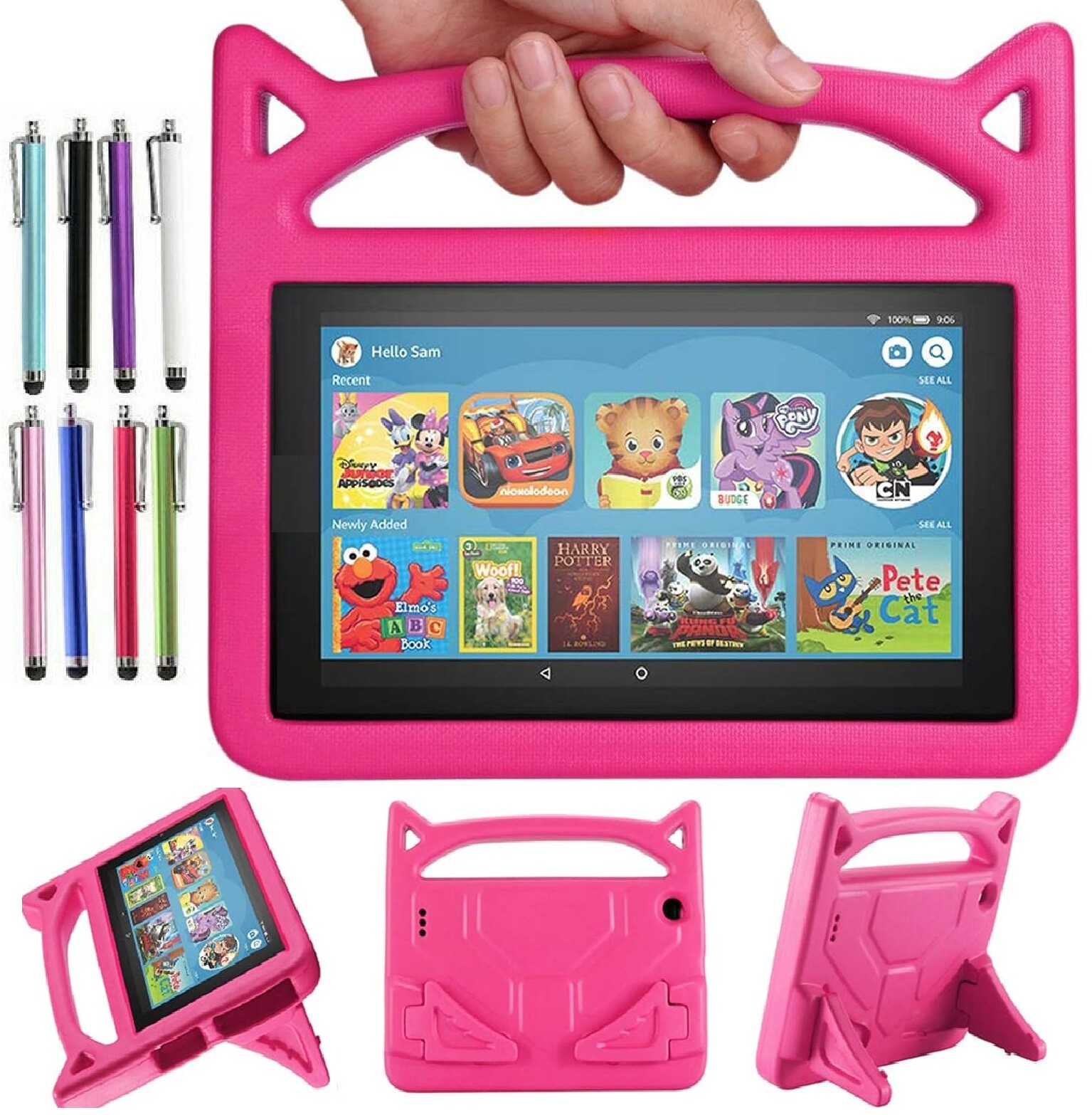 For Samsung Galaxy Tab A9+ 5G Tablet Case Kids Stand Cover / Screen Protector