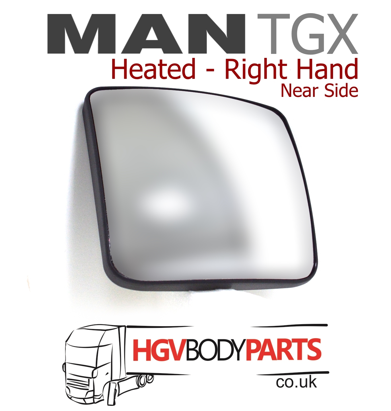 MAN TGS Mirror Glass Wide Angle Heated Right Hand