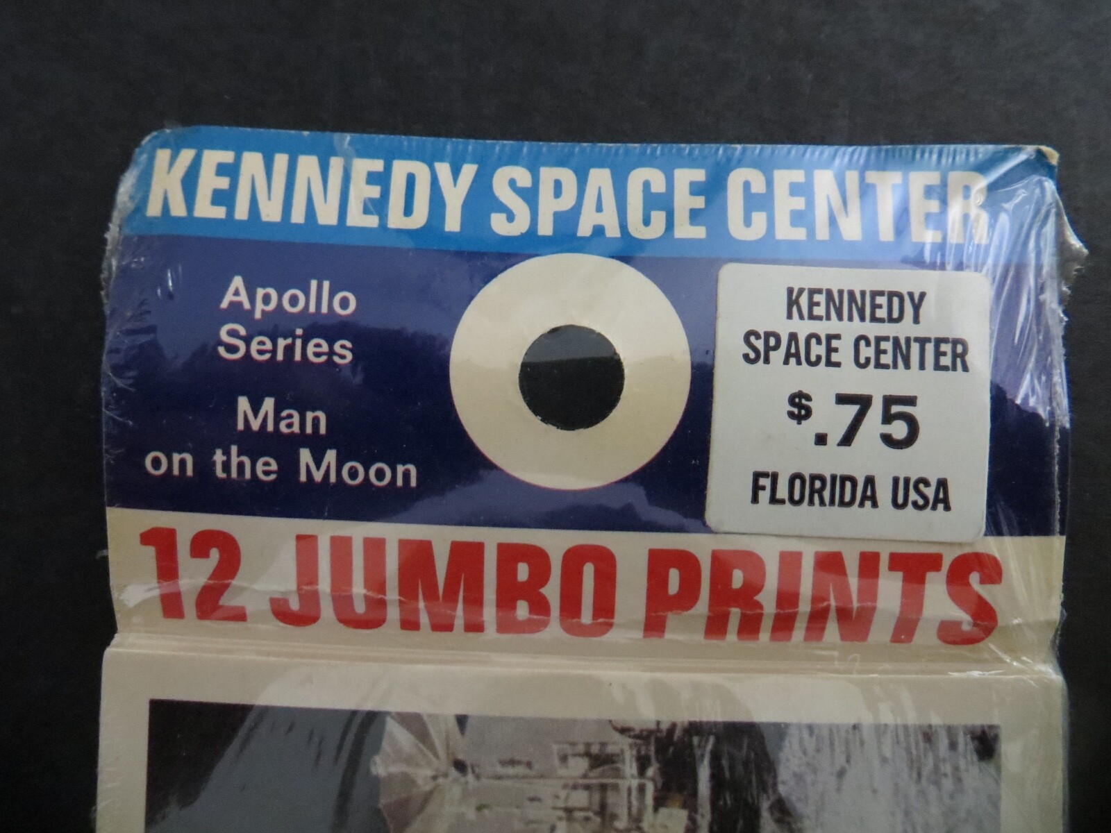 VTG NASA Man on the Moon Apollo Kennedy Space Center12 Photos Sealed Package
