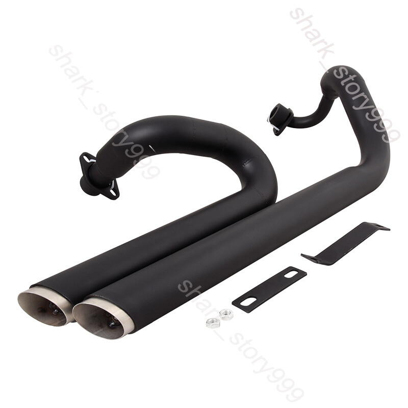 For Yamaha V Star 650 XVS650 XVS400 Exhaust System Header Pipe Black Mufflers