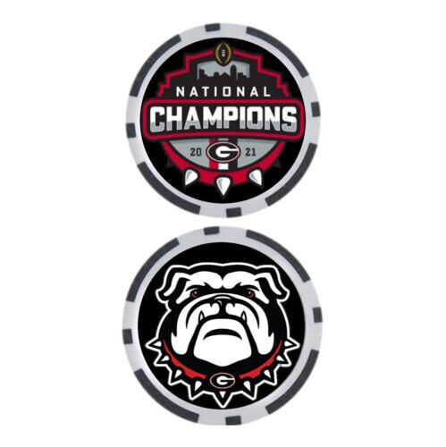 GEORGIA BULLDOGS - 2021 College Football NATIONAL CHAMPIONS-POKER CHIP - *2021*