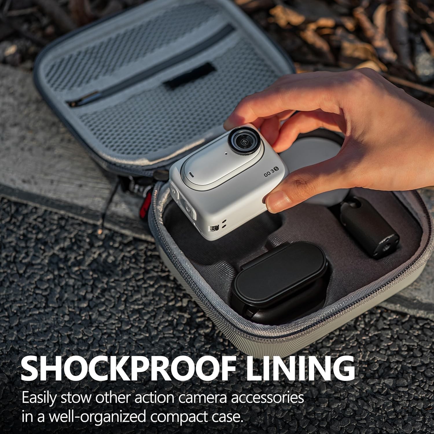 Carrying Case for Insta360 GO 3S Action, Storage Bag Mini Protective Case Com...