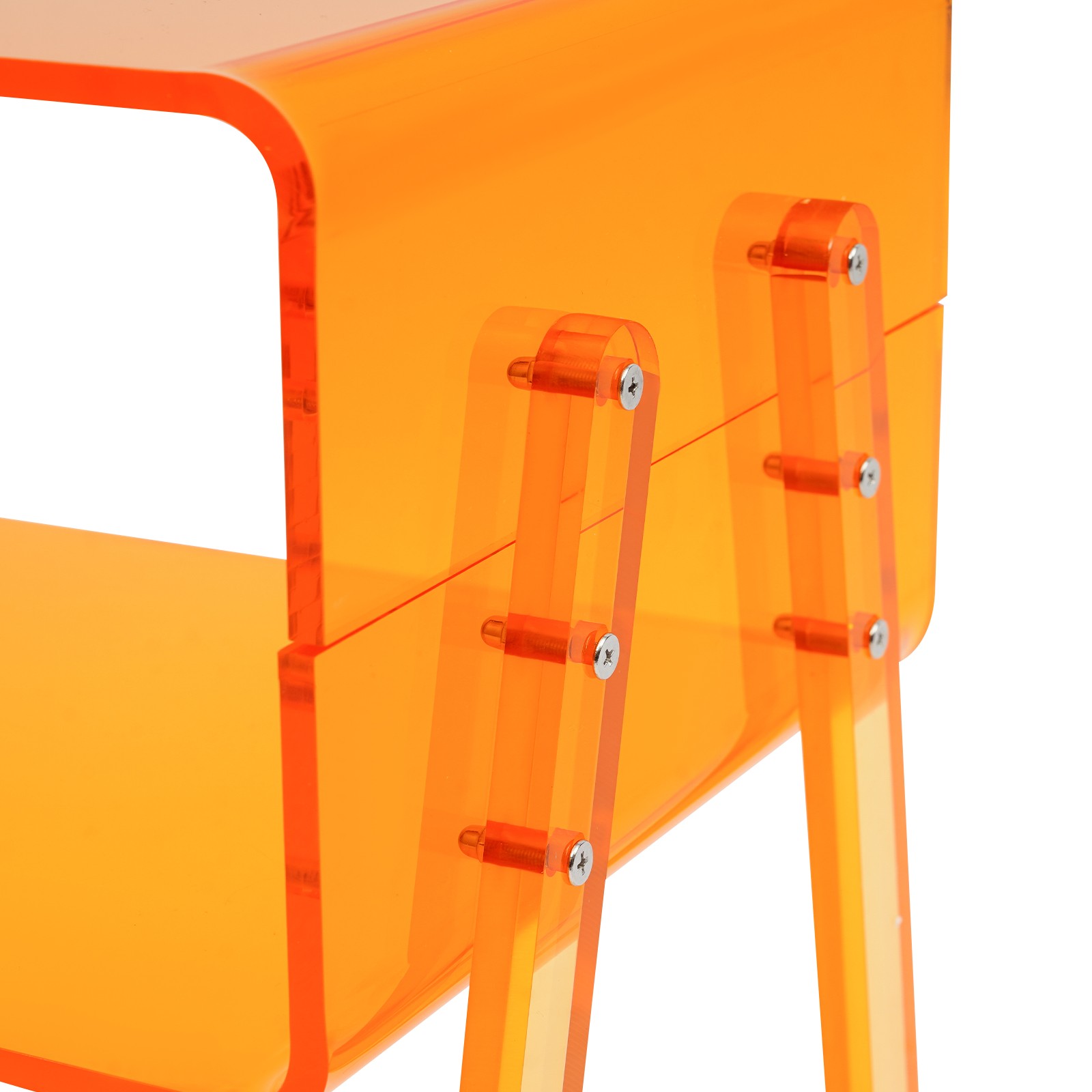 Acrylic Storage Rack Mobile Storage Cart Storage Rack for Kitchen Bathroom