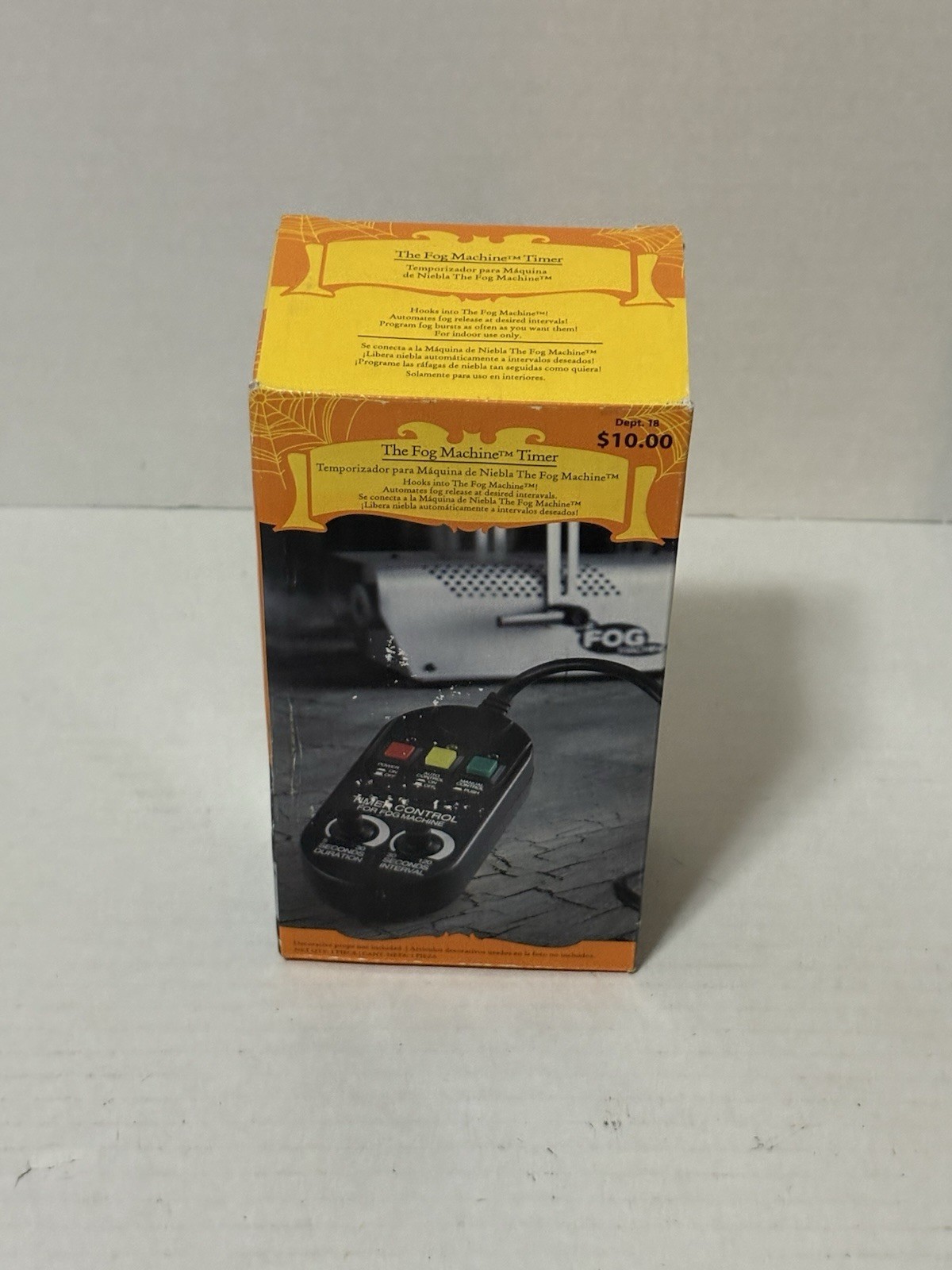 Gemmy Electric Fog Machine Timer Control Black No. 25254 Halloween Fogger