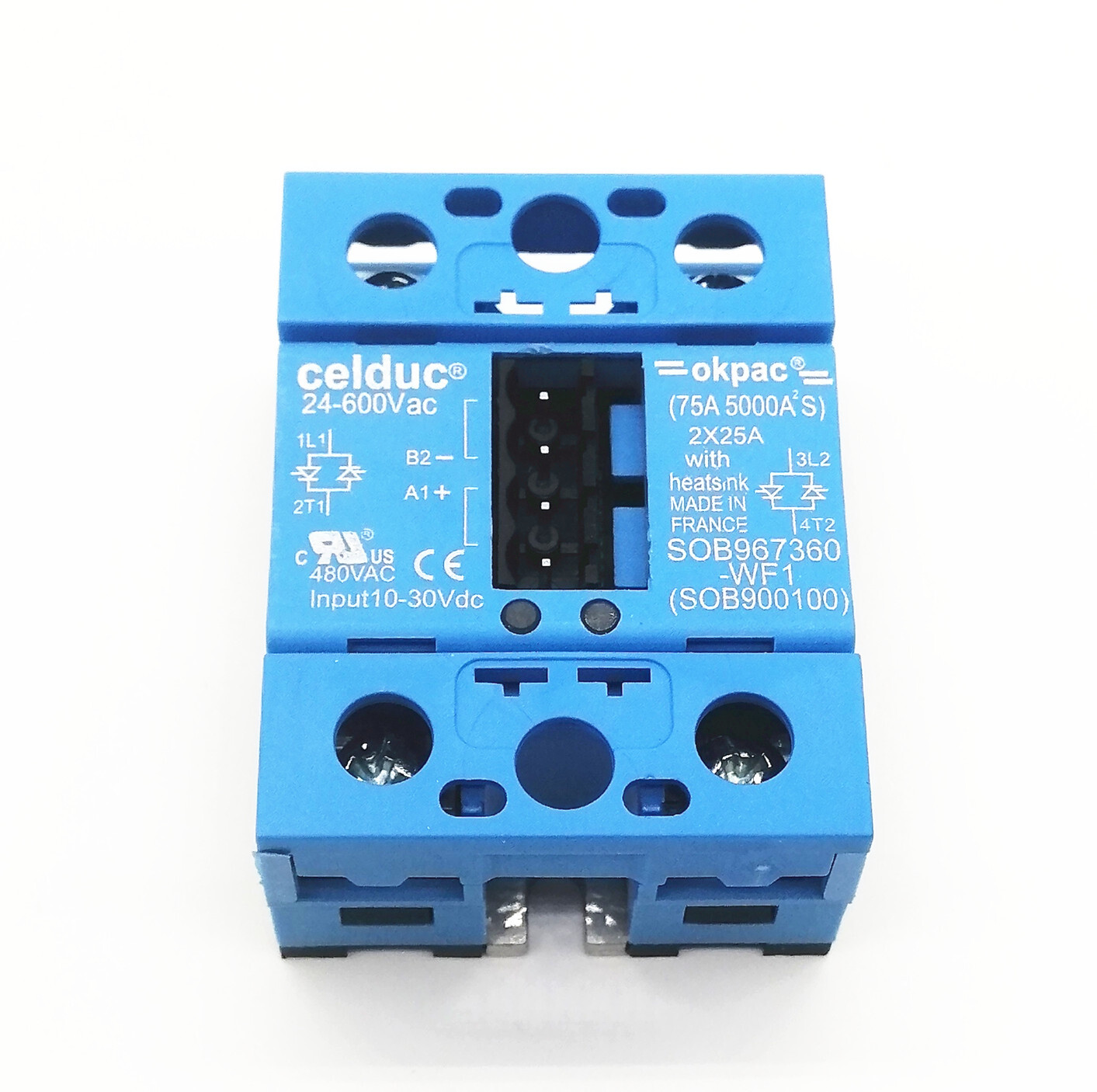 Celduc Solid State Relay SOB967360 -WF1(SOB900100) 2*25A