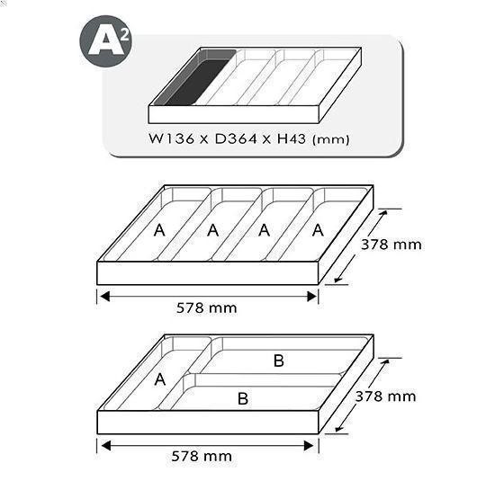 TOPTUL GA0702W Trolley Tool Insert