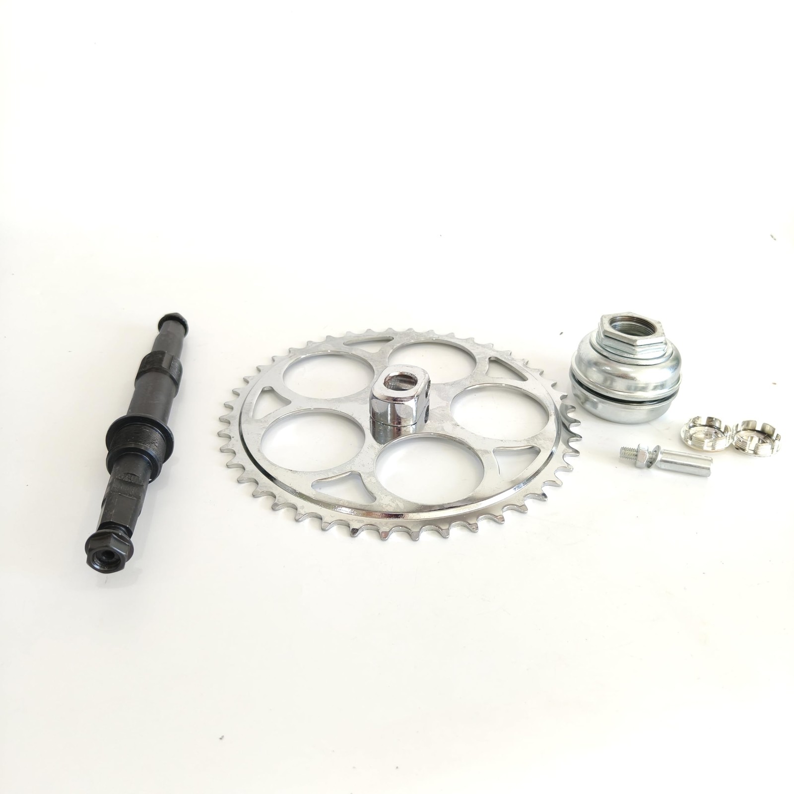 3 Pcs 44T Crank Assembly Conversion Kit Set Bottom Bracket Bicycle Part