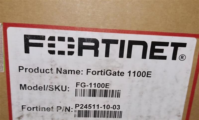 Fortinet FortiGate 1100E Security Appliance FG-1100E P24511-10-03