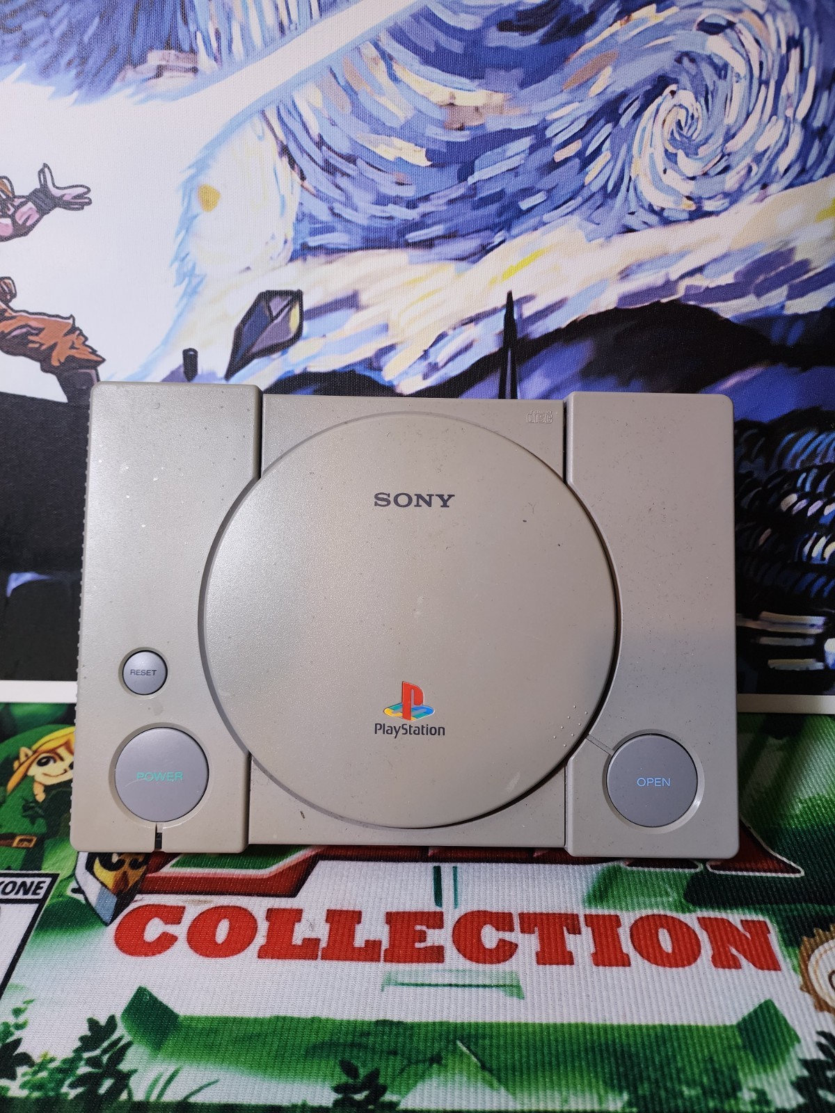 SONY PLAYSTATION PS1 CONSOLE WITH CORDS & CONTROLLER