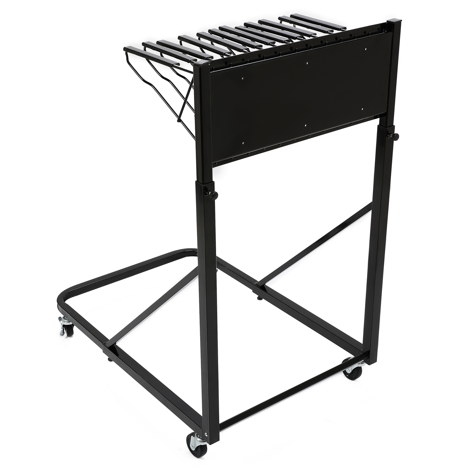 Mobile Blueprint Holder Storage Rack Hanging Poster Display w/12 Bracket 240 lbs