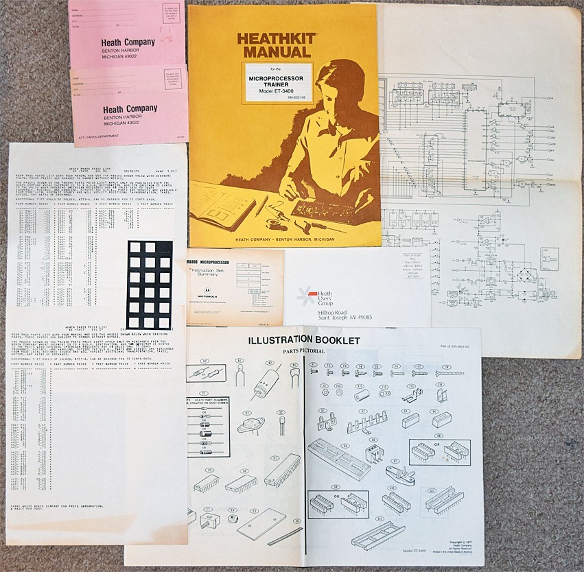 -Huge- 1970's -HEATHKIT ET-3400- Microprocessor Computer Learning System Group