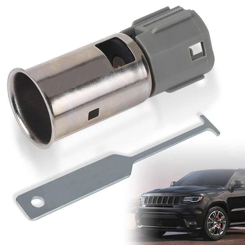 12V Lighter Auxiliary Power Outlet Socket & Removal Tool fit Jeep Chrysler Dodge