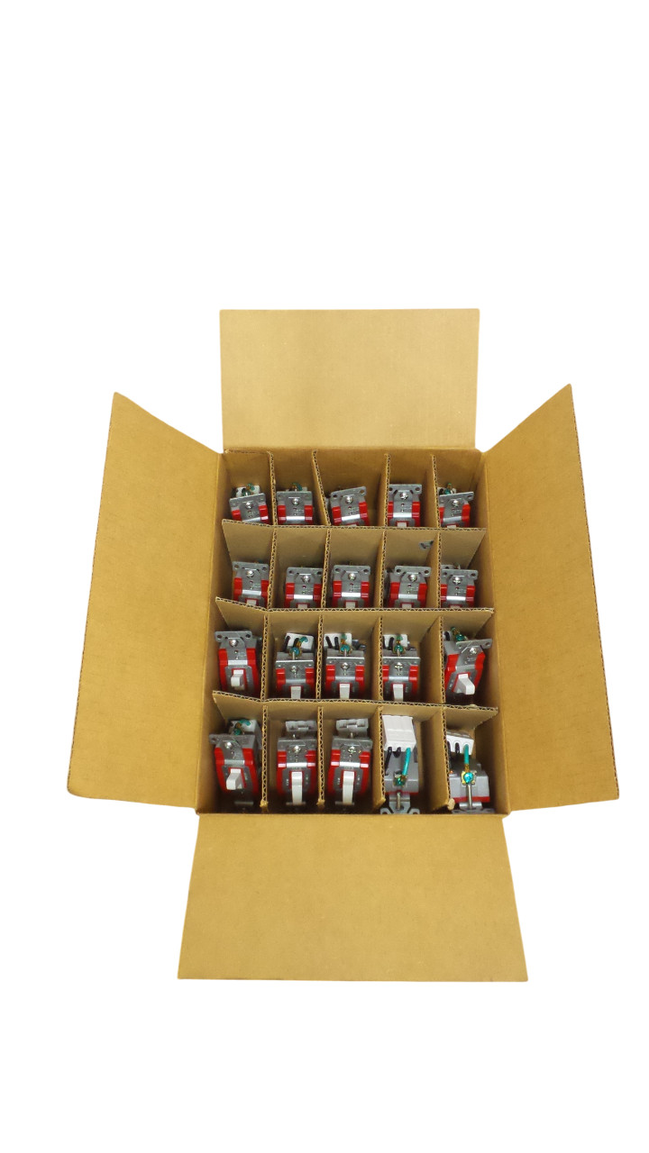 Lot of 20 EATON 1221WM Modular Toggle Single Pole Switch - Free Shipping