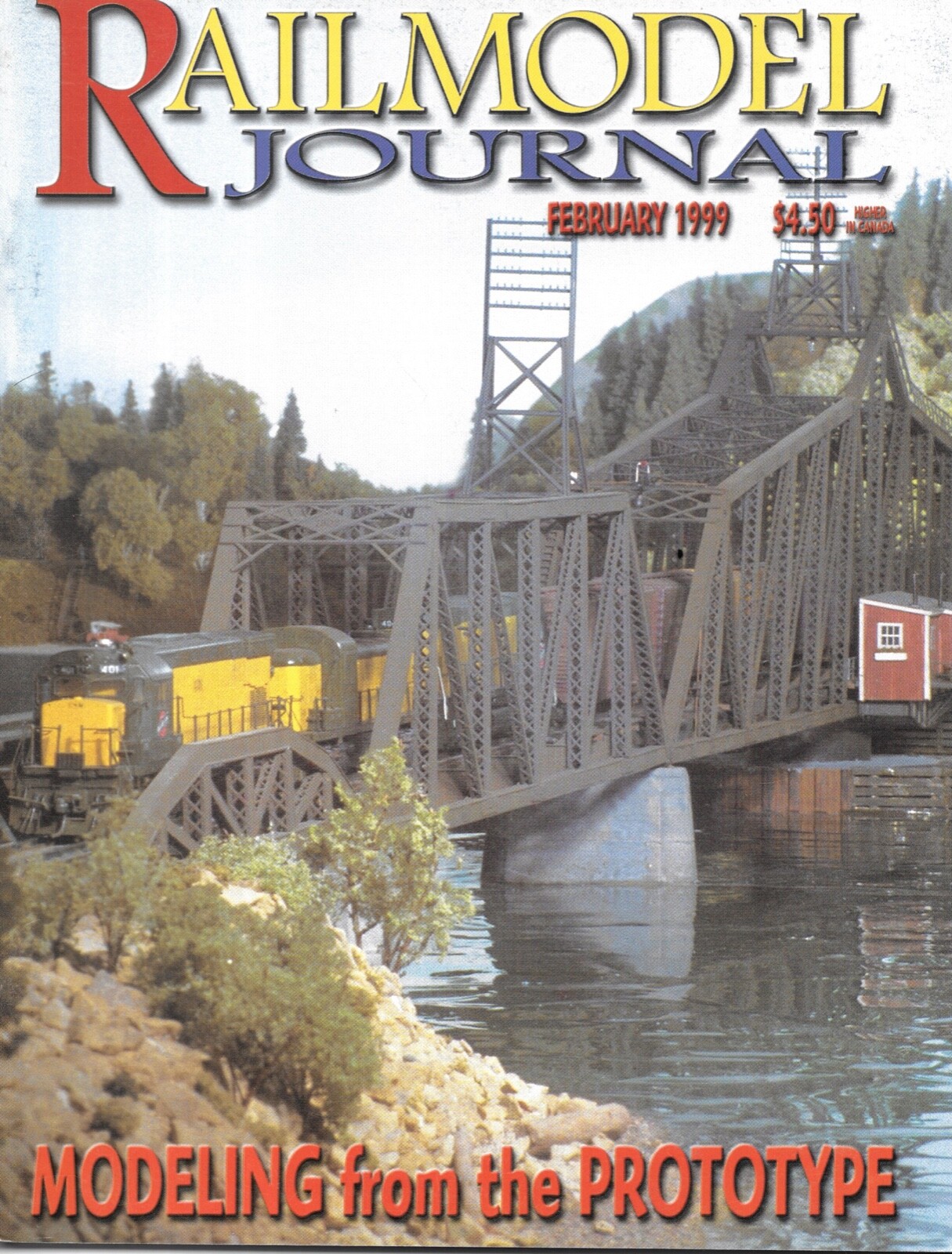 Railmodel Journal Feb.99 Wood River Alfalfa Plant Athearn Santa Fe EMD F3 F7 PRR
