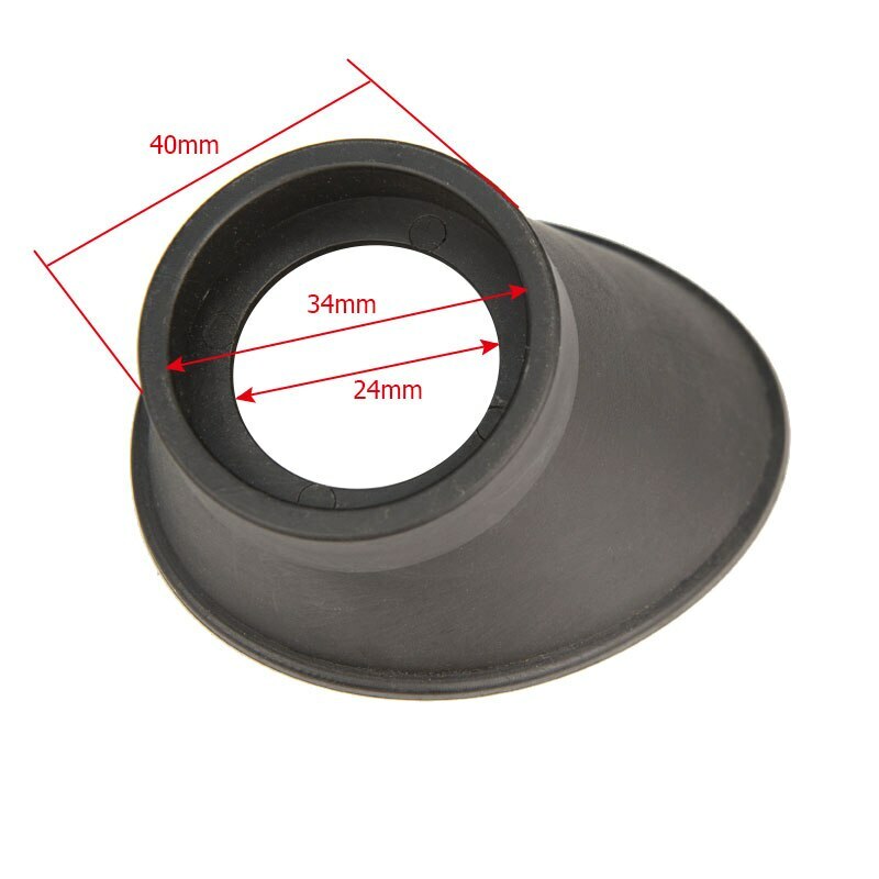 2PCS Stereo Microscope 34mm Eyepiece Guards Rubber Eyepiece Cover Eye Shields