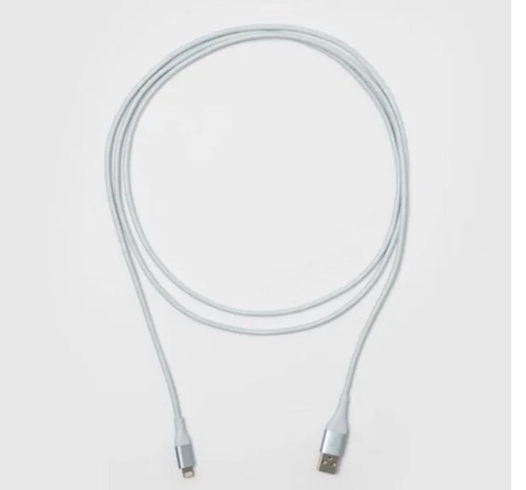Heyday IPhone IPad Lightning to USB Cable 4ft Charging Cable - Aqua Blue NEW