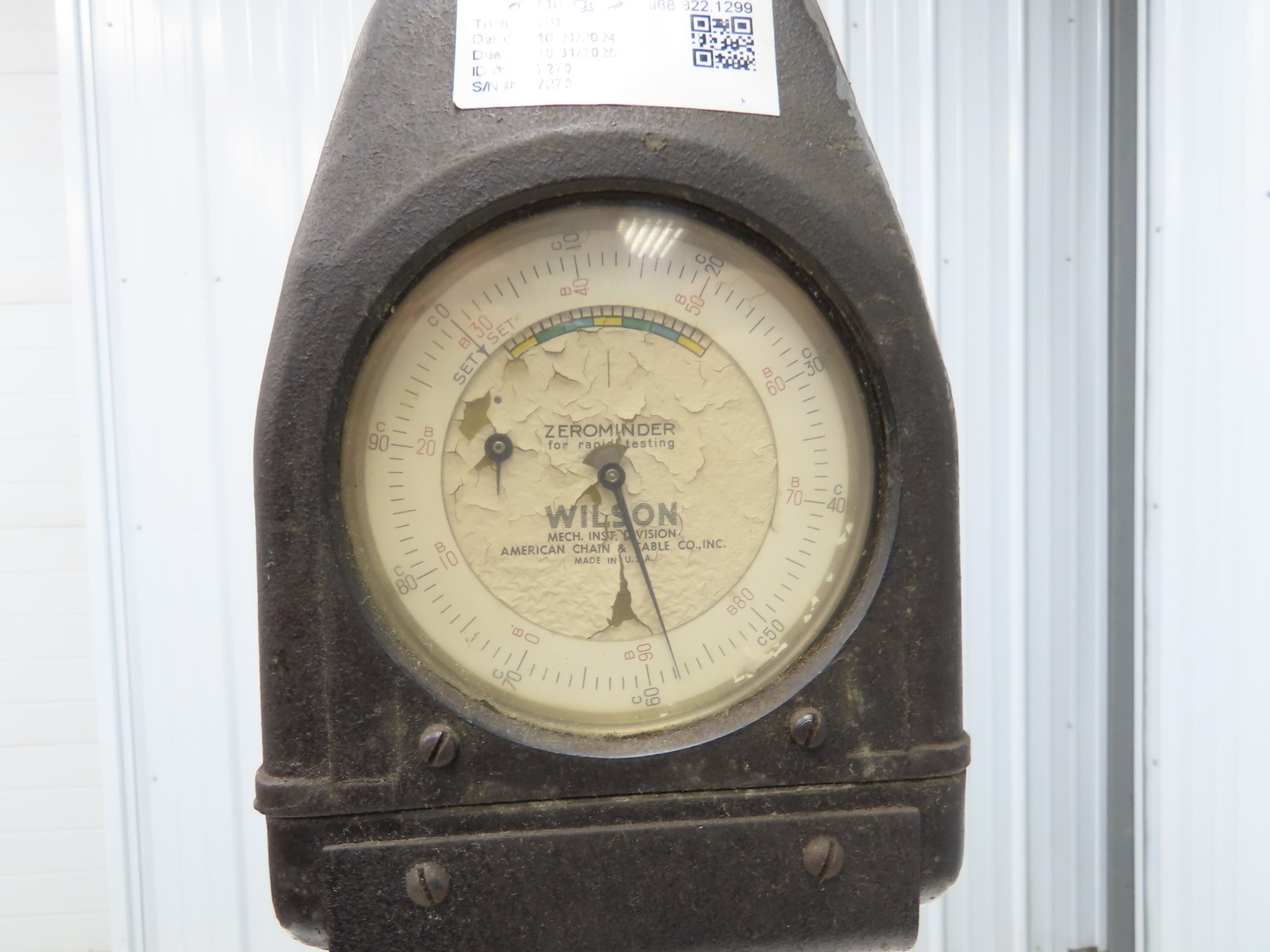 Wilson Rockwell Model 4 JR Hardness Tester Metal Testing Zerominder