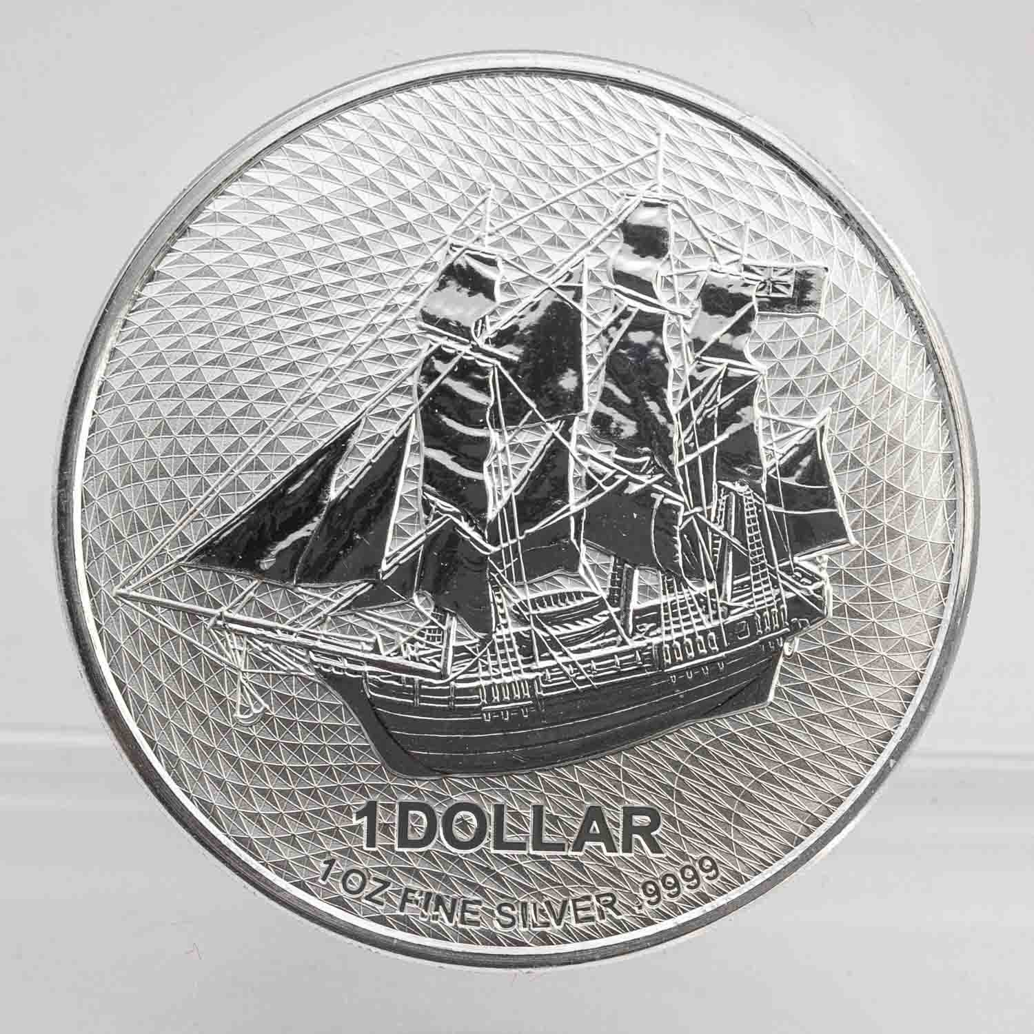 2023 Cook Island Mast Ship 1oz Silver Coin .9999 Fine Silver