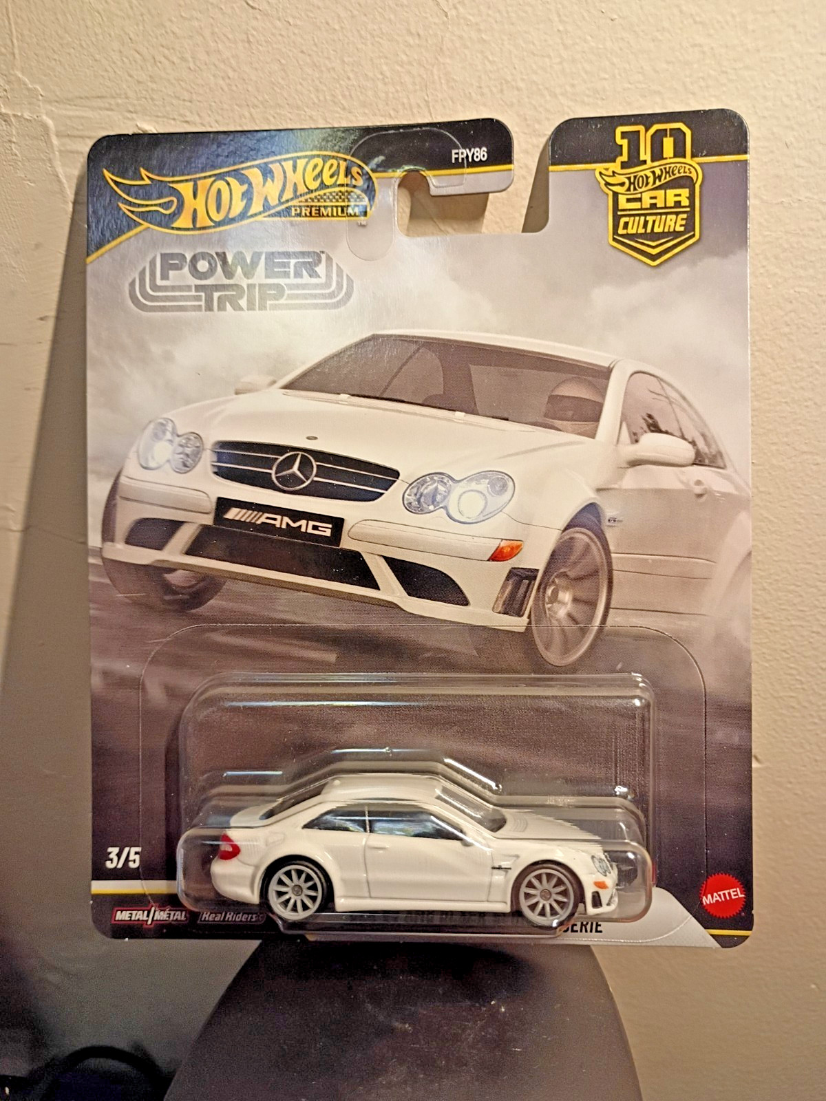 HW Premium Power Trip 2008 Mercedes-Benz CLK 63 AMG Black Series Real Riders New