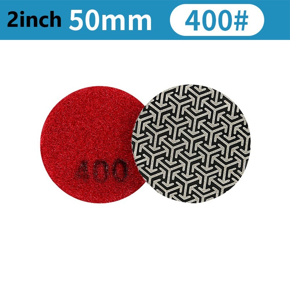 50mm Electroplated Emery Pads Set for Dry or Wet Polishing Applications