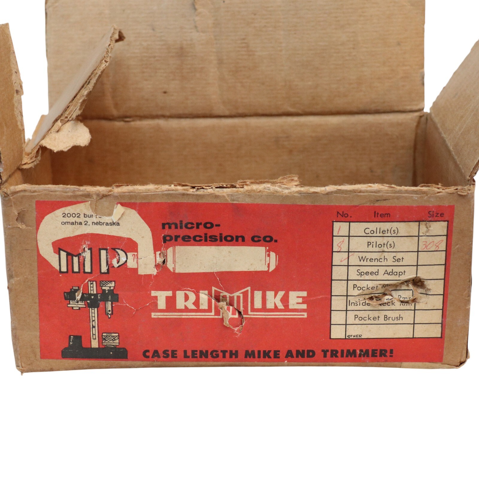 Vintage Micro Precision TriMike Case Length Micrometer and Case Trimmer