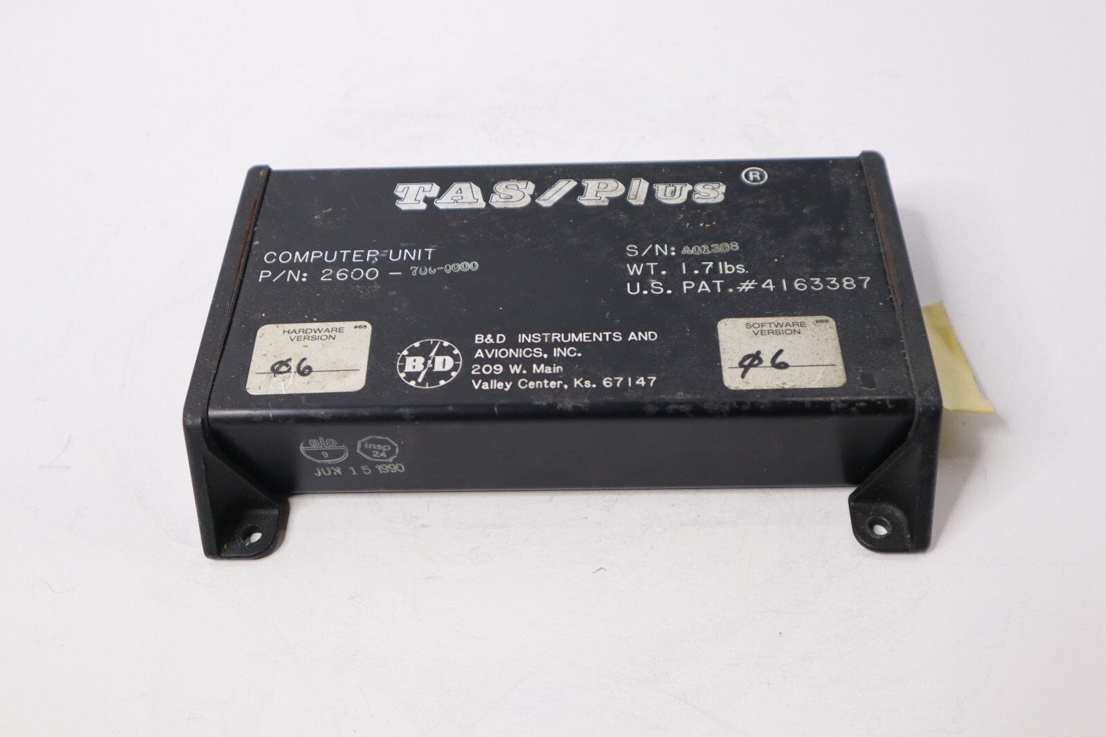 B&D Instruments TAS/Plus 2600-700-0000 Computer Unit