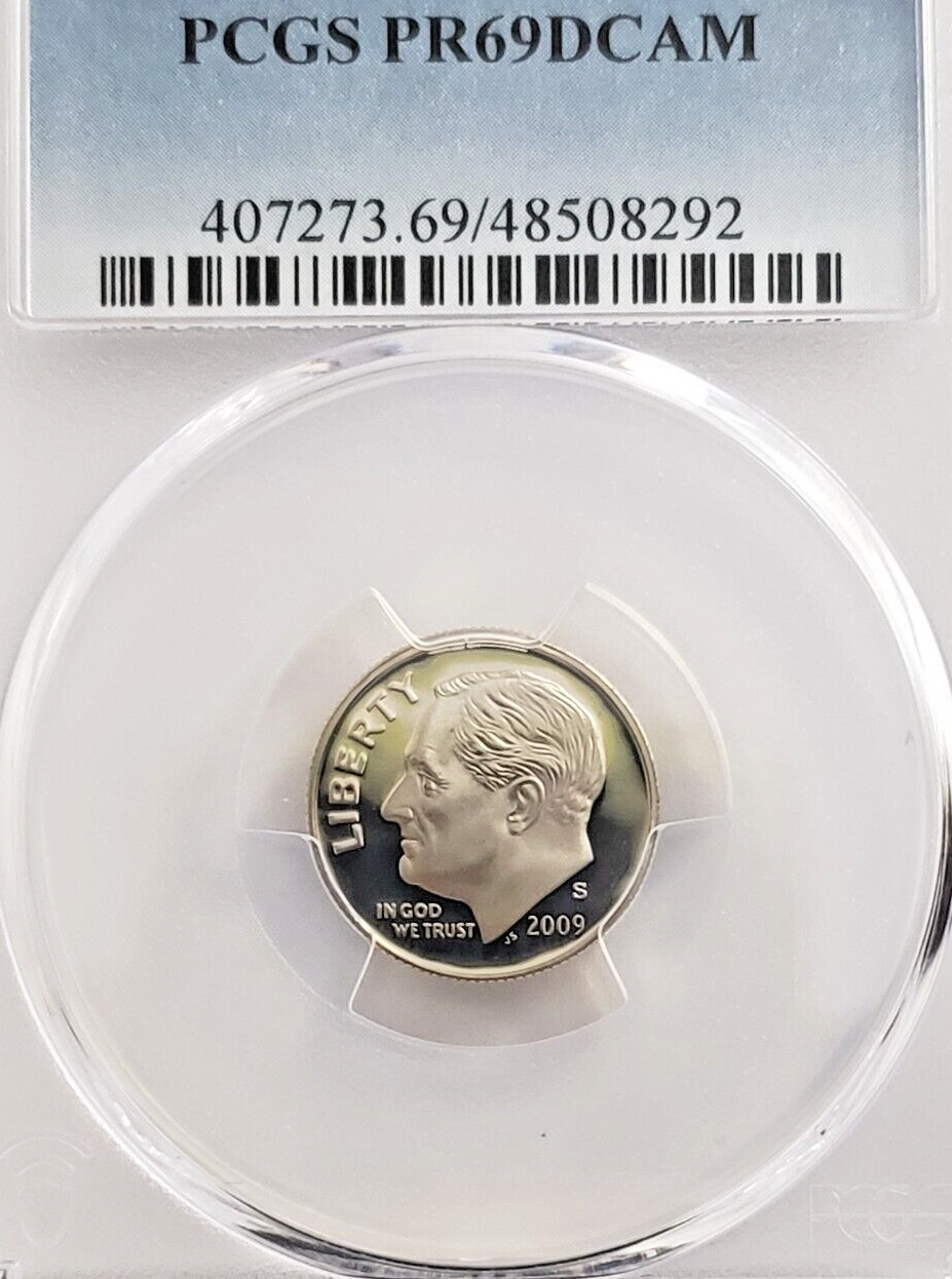 2009-S Roosevelt Proof Dime - PCGS PR69DCAM - Nice Coin! 8292