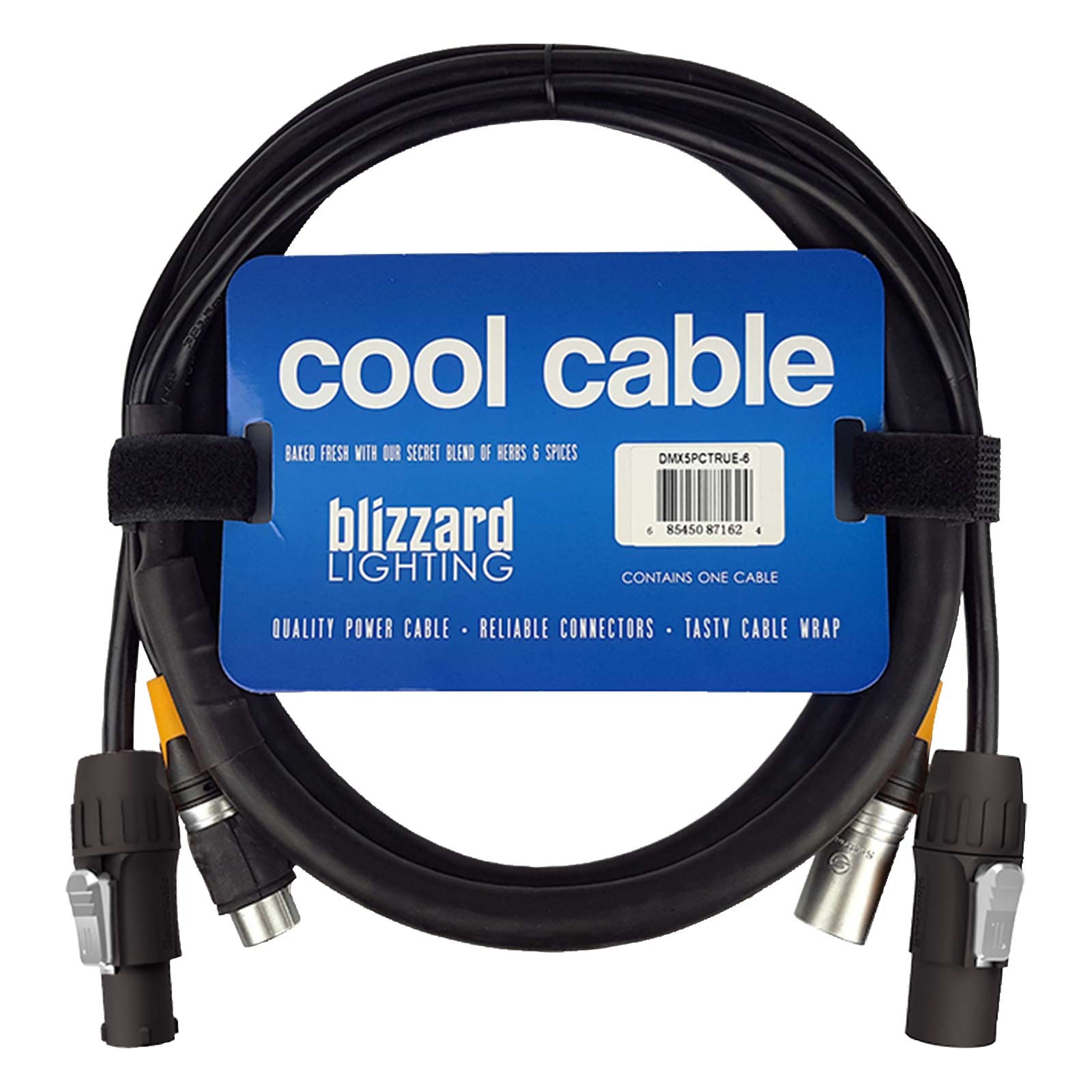 Blizzard Lighting DMX5PCT-6 6 FT IP Rated 5-Pin DMX Combo Cable