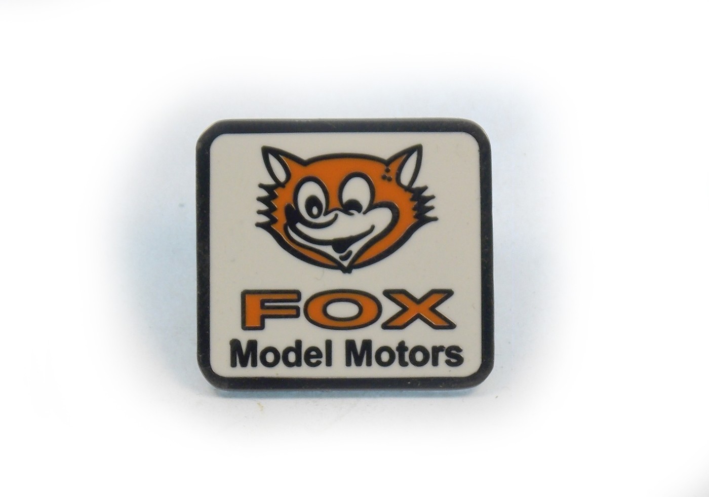 FOX hat/lapel pin Super Quality Pressed steel with baked on hard enamel finish
