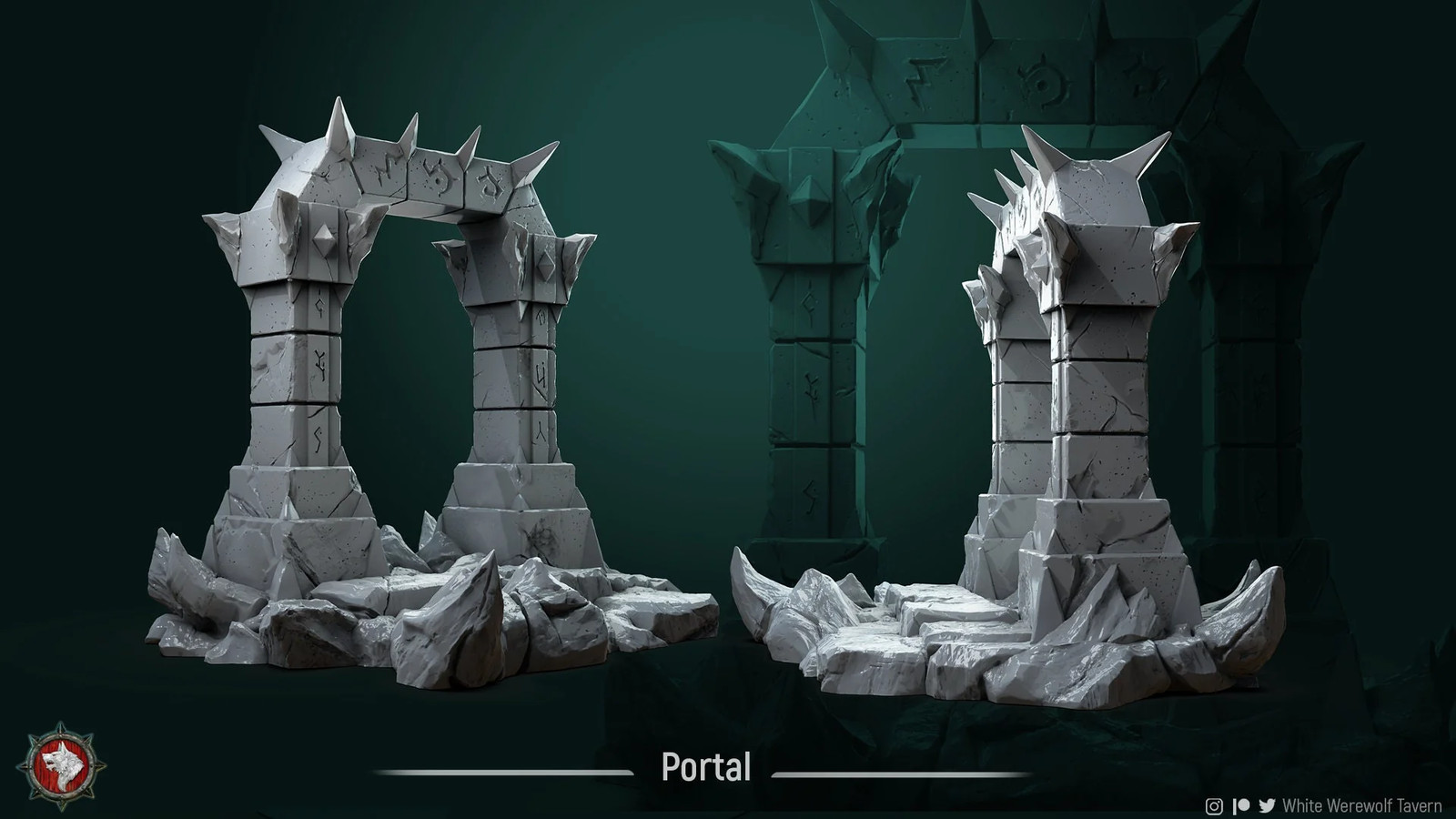 Demonic Portal - Resin Tabletop Miniature