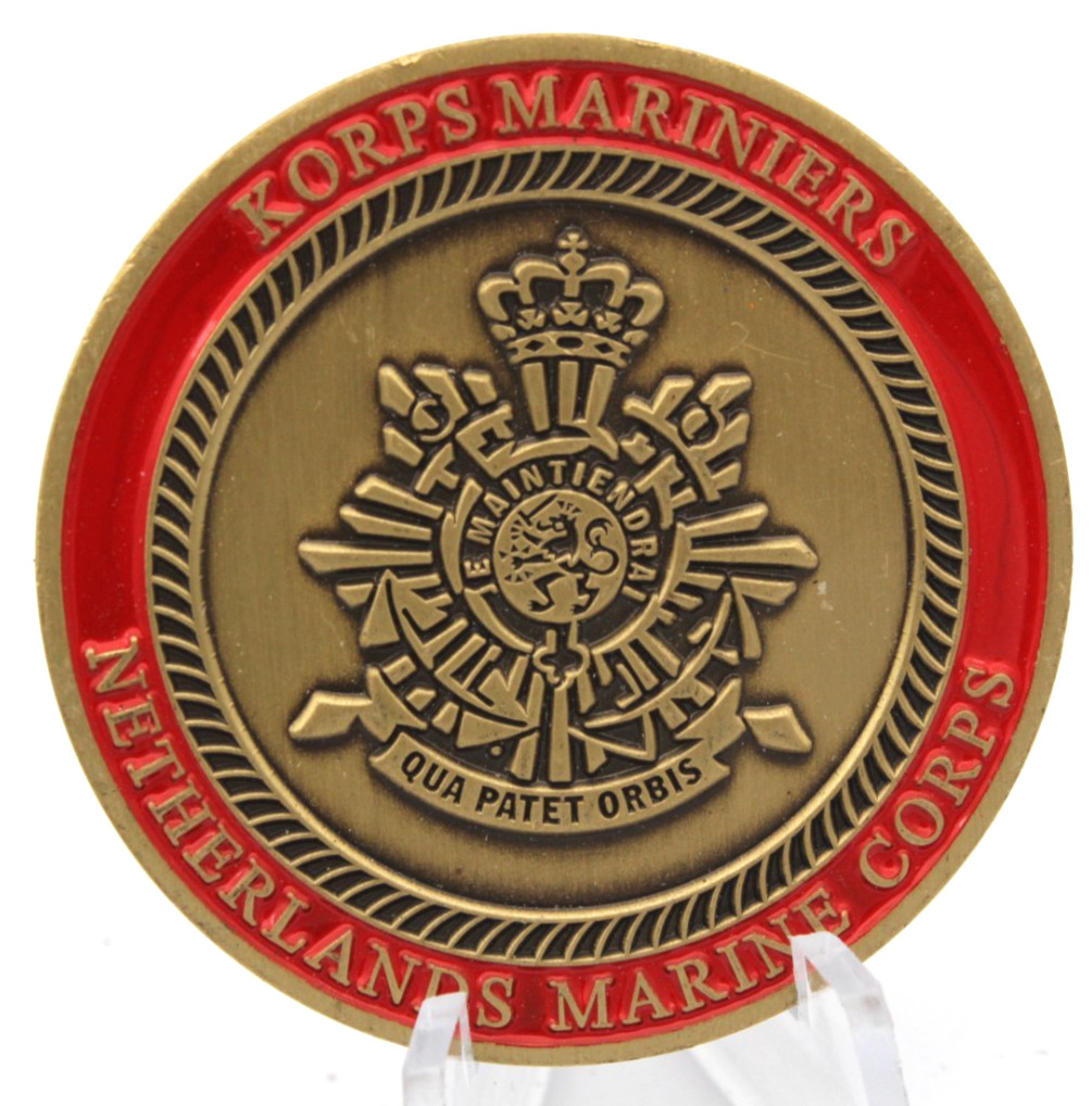 Netherlands Marine Corps Korps Mariniers 1665 Challenge Coin 1.65"