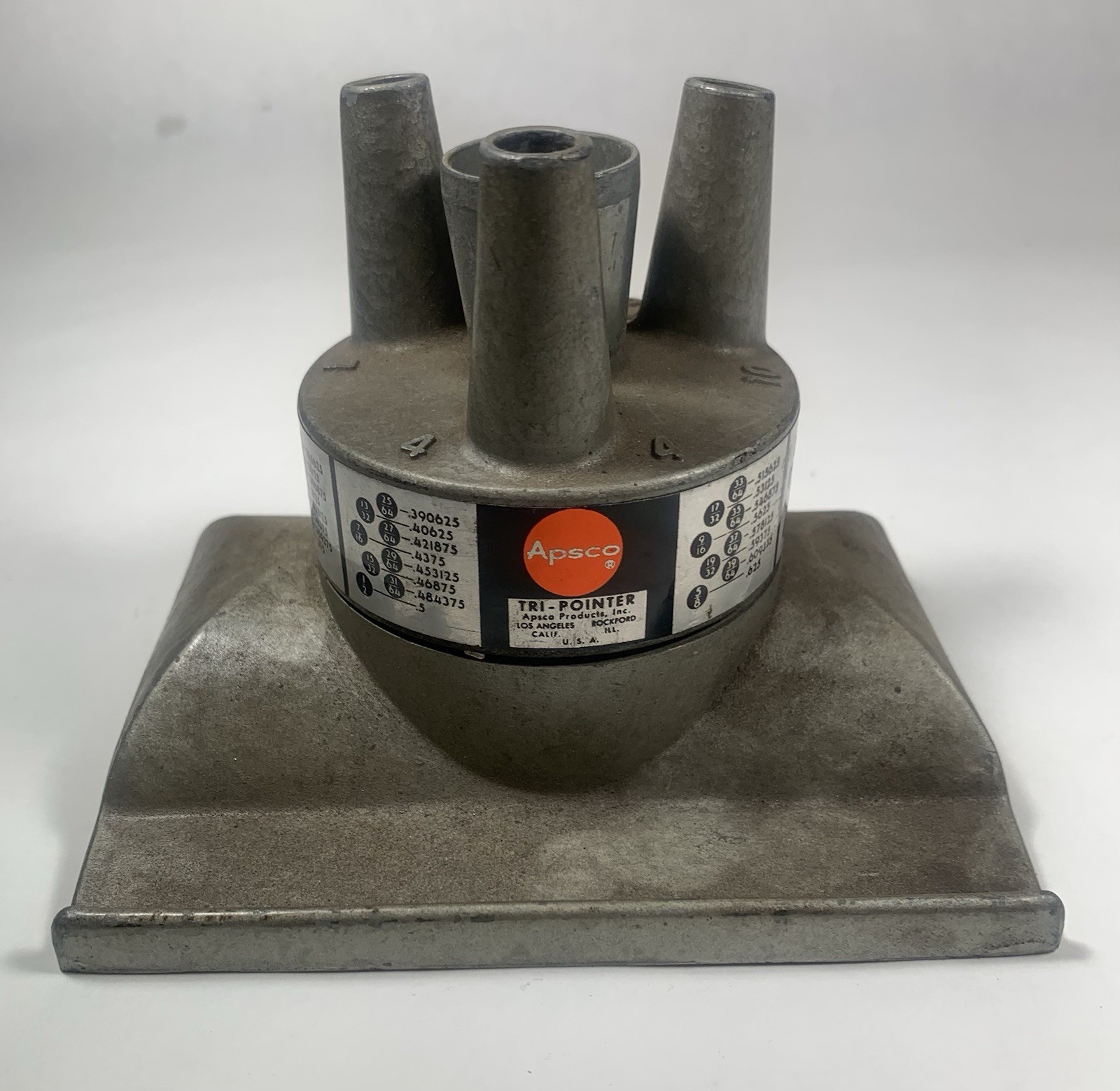Vintage 50's Apsco Tri-Pointer Mechanical Drafting Lead Pencil Sharpener Rare