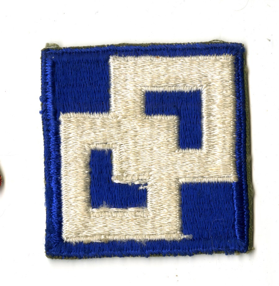 2nd Service Command White Back Patch WWII Vintage New York New Jersey